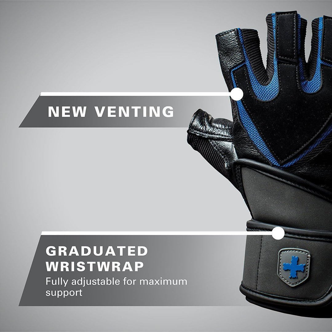 Harbinger Red Line Gewichtheber Handgelenk Wraps, 1 paar Training Grip Glove One-size, Training Grip