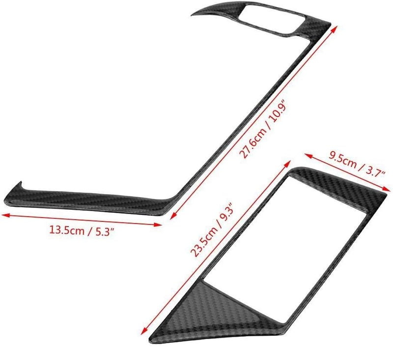 KSTE Carbon-Faser-Auto-Innen GPS Navigator-Panel Rahmenabdeckung Trim for A-u-d-i B8 A4 A5 S4 S5