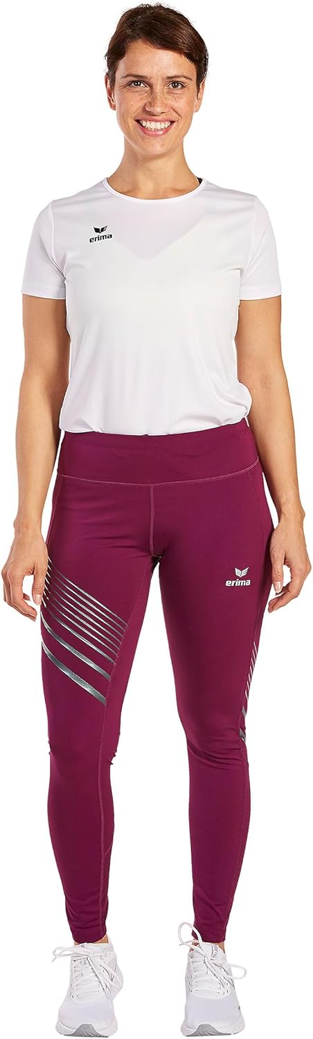 Erima Damen Race Line 2.0 lange Laufhose 32 Aubergine, 32 Aubergine