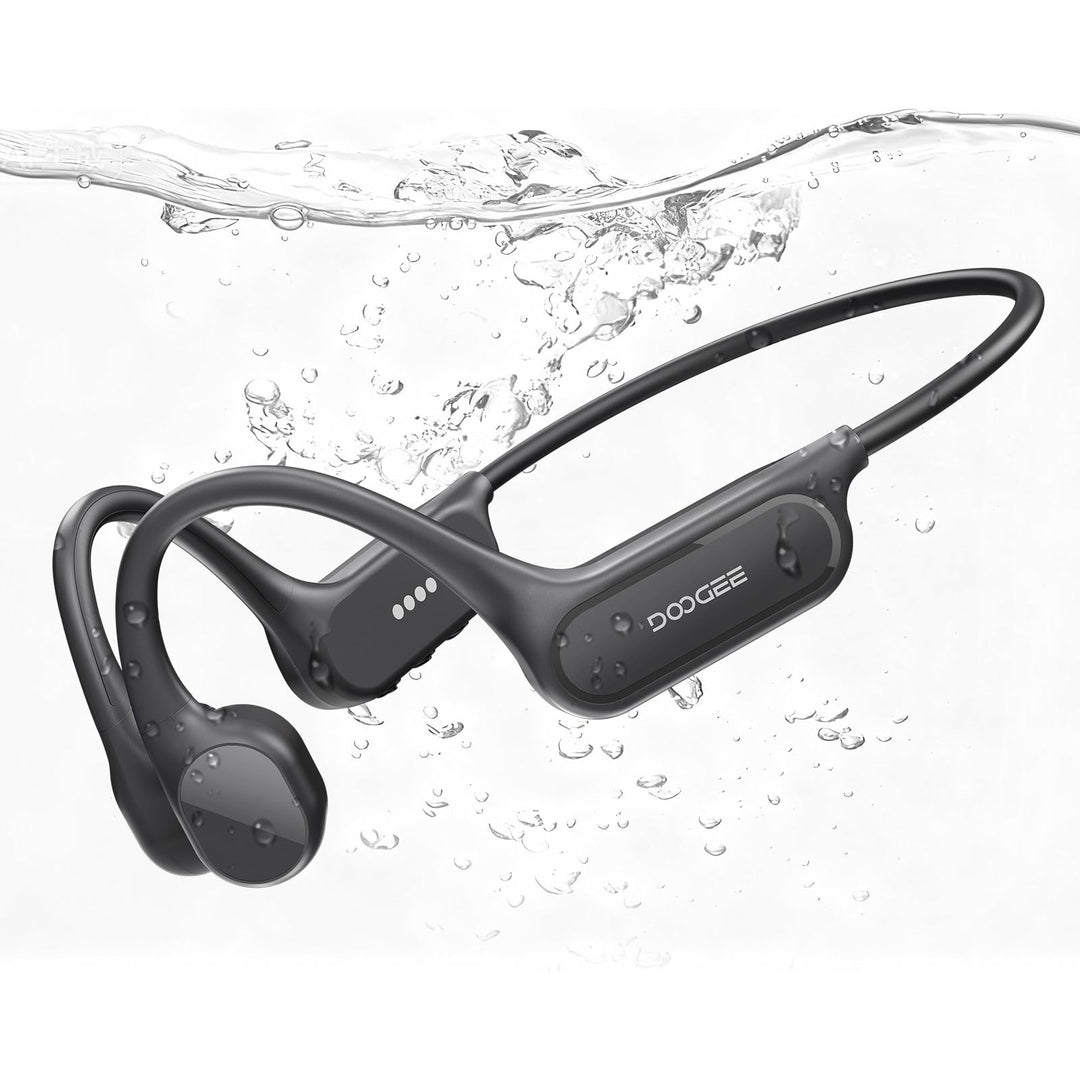 DOOGEE Knochenschall Kopfhörer, IP68 Kopfhörer Schwimmen, 10H Sport Lauf Drahtlos Bluetooth 5.4 Open