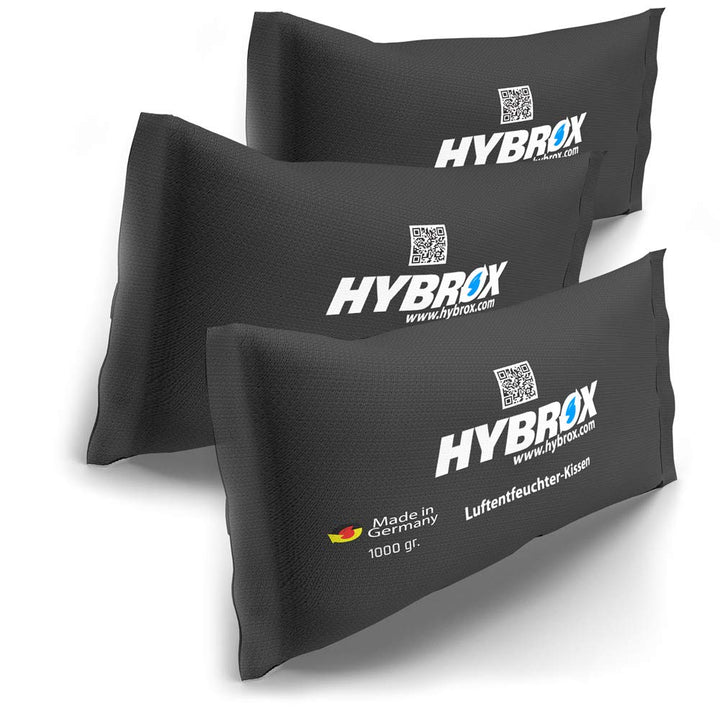 HYBROX Auto Luftentfeuchter Kissen - Wiederverwendbar, Entfeuchter, Autoentfeuchter (SPARSET 3x1000g