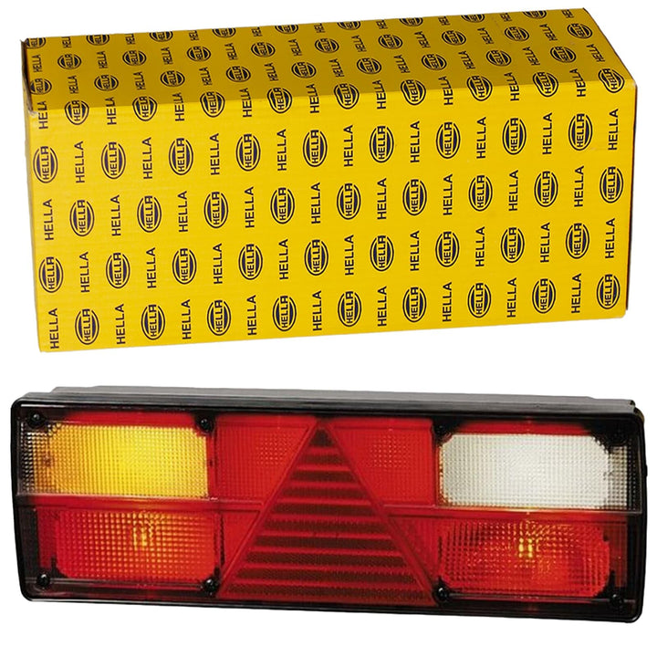 HELLA - Heckleuchte - EasyConn I - Glühlampe - 24V - Anbau/geschraubt - Lichtscheibenfarbe: mehrfarb