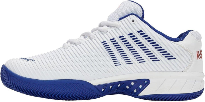 K-Swiss Herren Hypercourt Express Clay Tennisschuhe Sandplatzschuh Weiss - 42.5 EU White Bleu Mars R