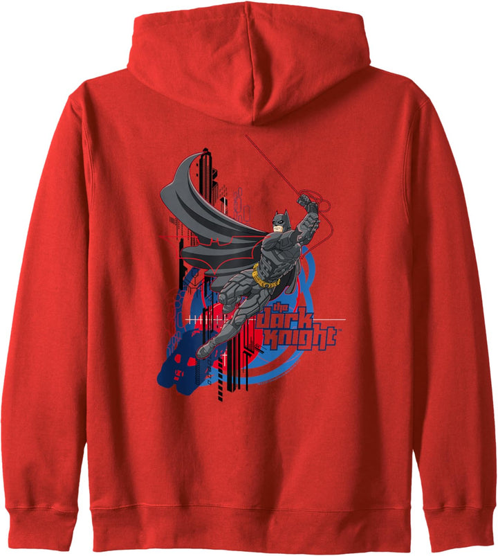 Batman Dark Knight Swinging Dark Knight Kapuzenjacke