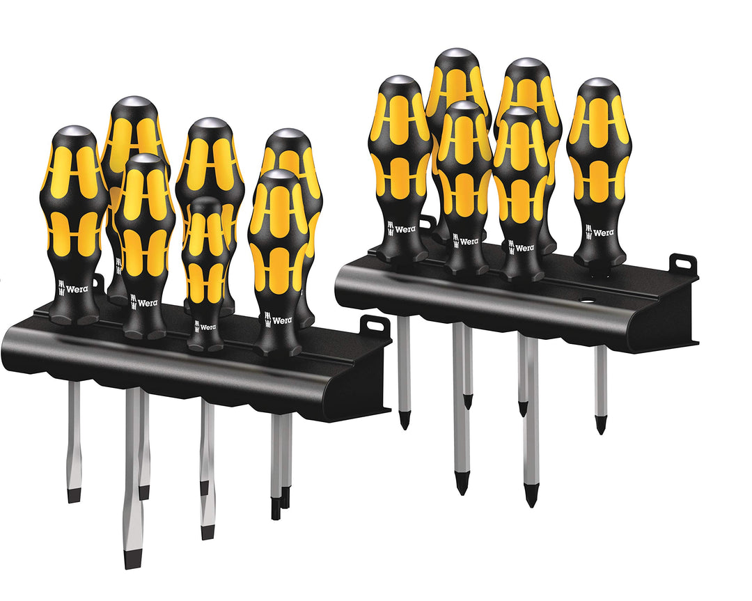 Wera Big Pack 900 Schraubendreher Set Kraftform - Schraubmeissel und Rack, 13-teilig, 05133285001 Kr