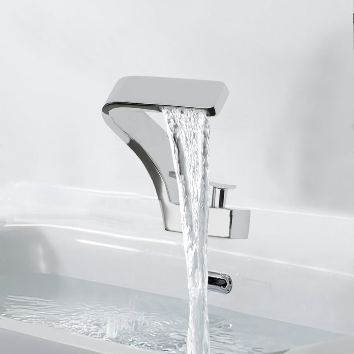 bad wasserfall armatur waschtischarmatur modern Design badezimmerarmatur elegant für Waschtischarmat