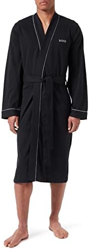 BOSS Bademantel Kimono aus weichem Baumwoll-Jersey S Black 001, S Black 001