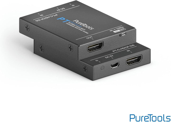 PureTools HDCP-Konverter mit Down-Scaling, HDCP 2.3 auf HDCP 1.4, 4K Skalierung auf 1080p, 4K(60Hz 4