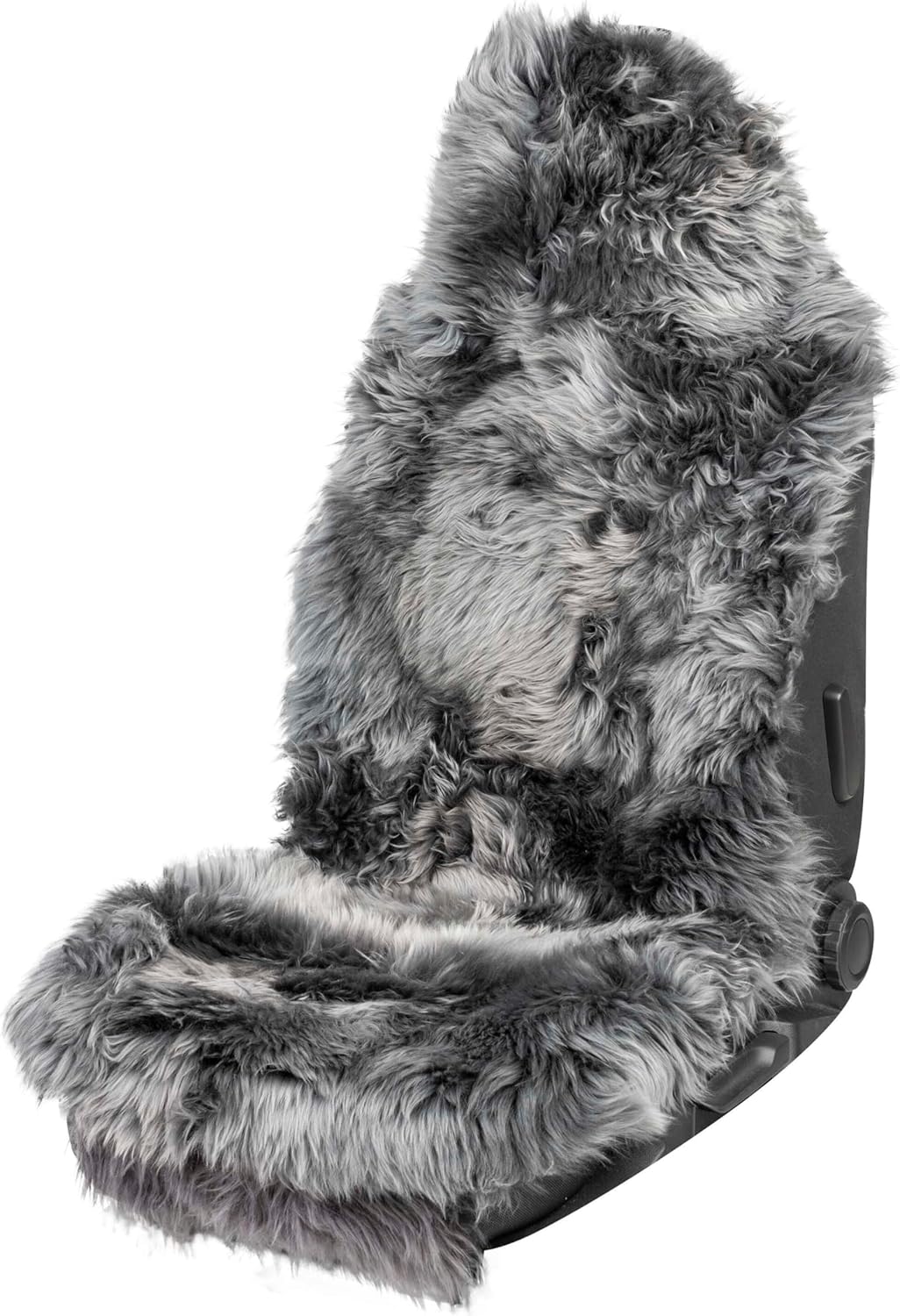 Walser Premium Lammfell Sitzauflage Marla, 100% Lammfell Autositz Sitzauflage mit 5cm Wollhöhe, Sitz