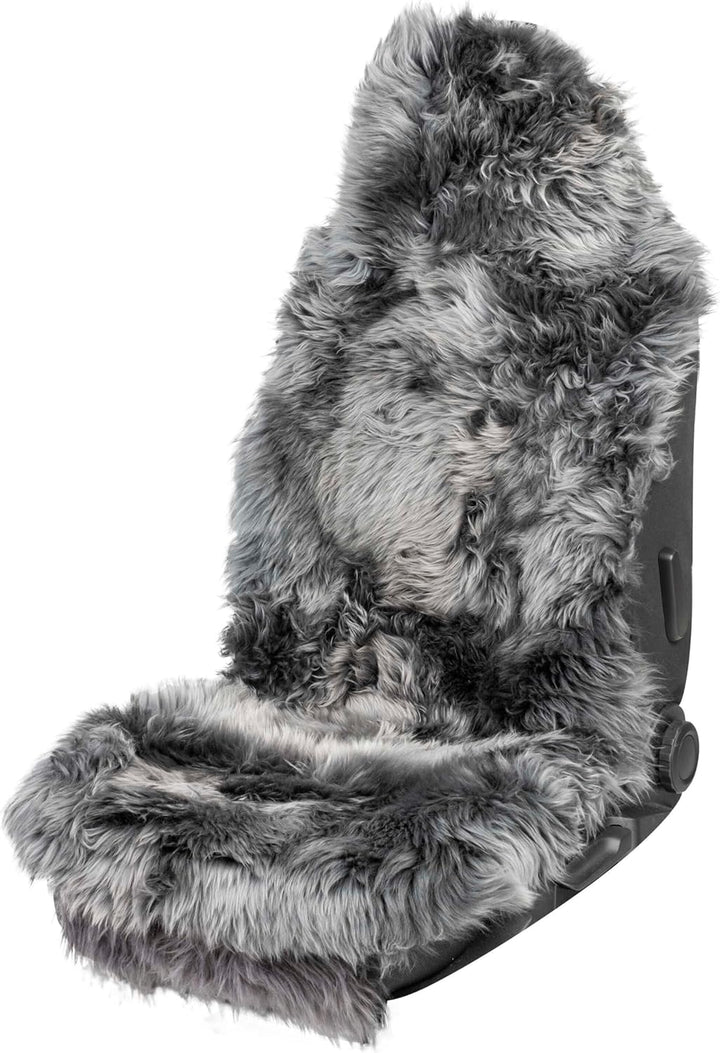 Walser Premium Lammfell Sitzauflage Marla, 100% Lammfell Autositz Sitzauflage mit 5cm Wollhöhe, Sitz