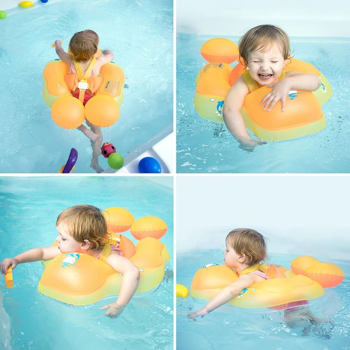 Aufblasbarer Babyschwimmring (0-6 Monate), Babyschwimmring mit Sitz (6-12 Monate), Schwimmring für K
