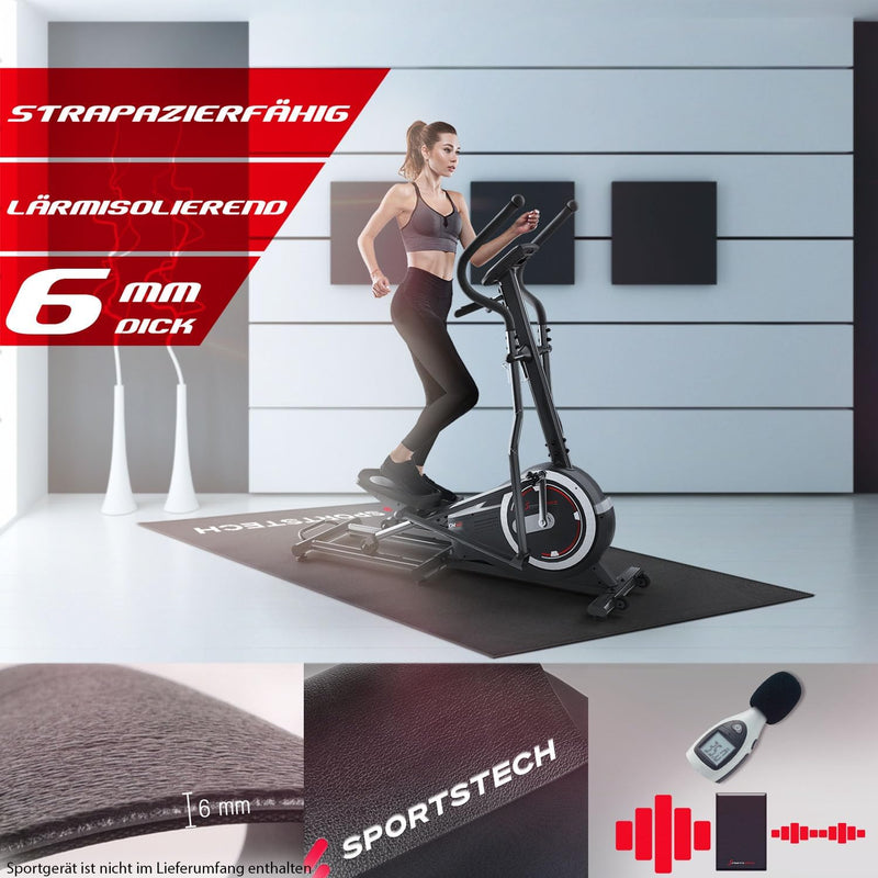 4-6 mm Bodenschutzmatte für Fitnessgeräte Heimtrainer – Sport Multifunktionsmatte, Fitnessmatte in s