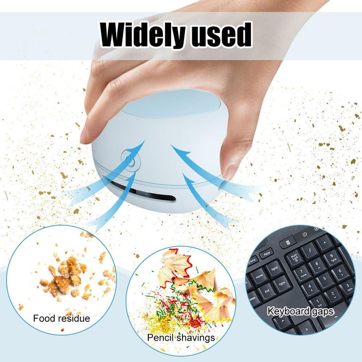 MiOYOOW Mini Tischsauger, Desktop-Staubsauger, Wiederaufladbarer USB-Tischstaubsauger, Leicht zu Rei