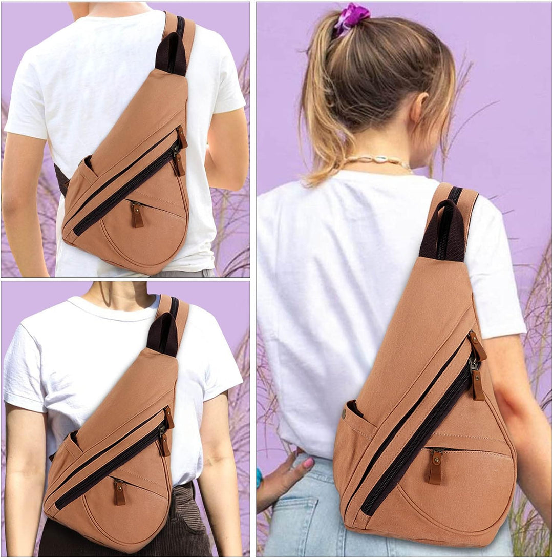 HAWEE Unisex Umhängetasche Crossbody Rucksack Damen Schultertasche Leichte Brusttasche Herren schult