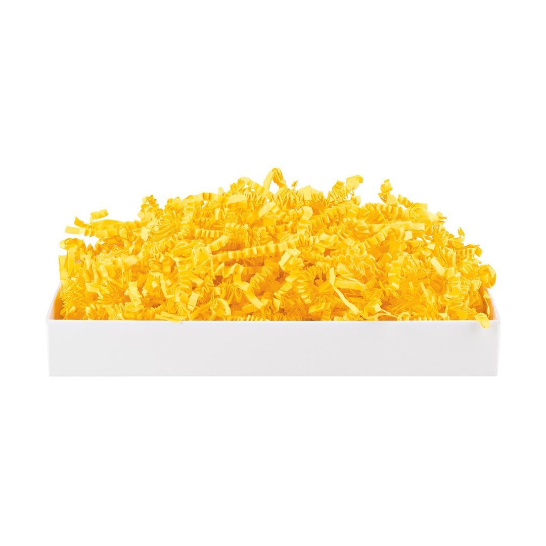 SizzlePak 511, Gelb, gelbes Füllmaterial und Polsterpapier zum Füllen, Polstern, Ausstopfen, Dekorie