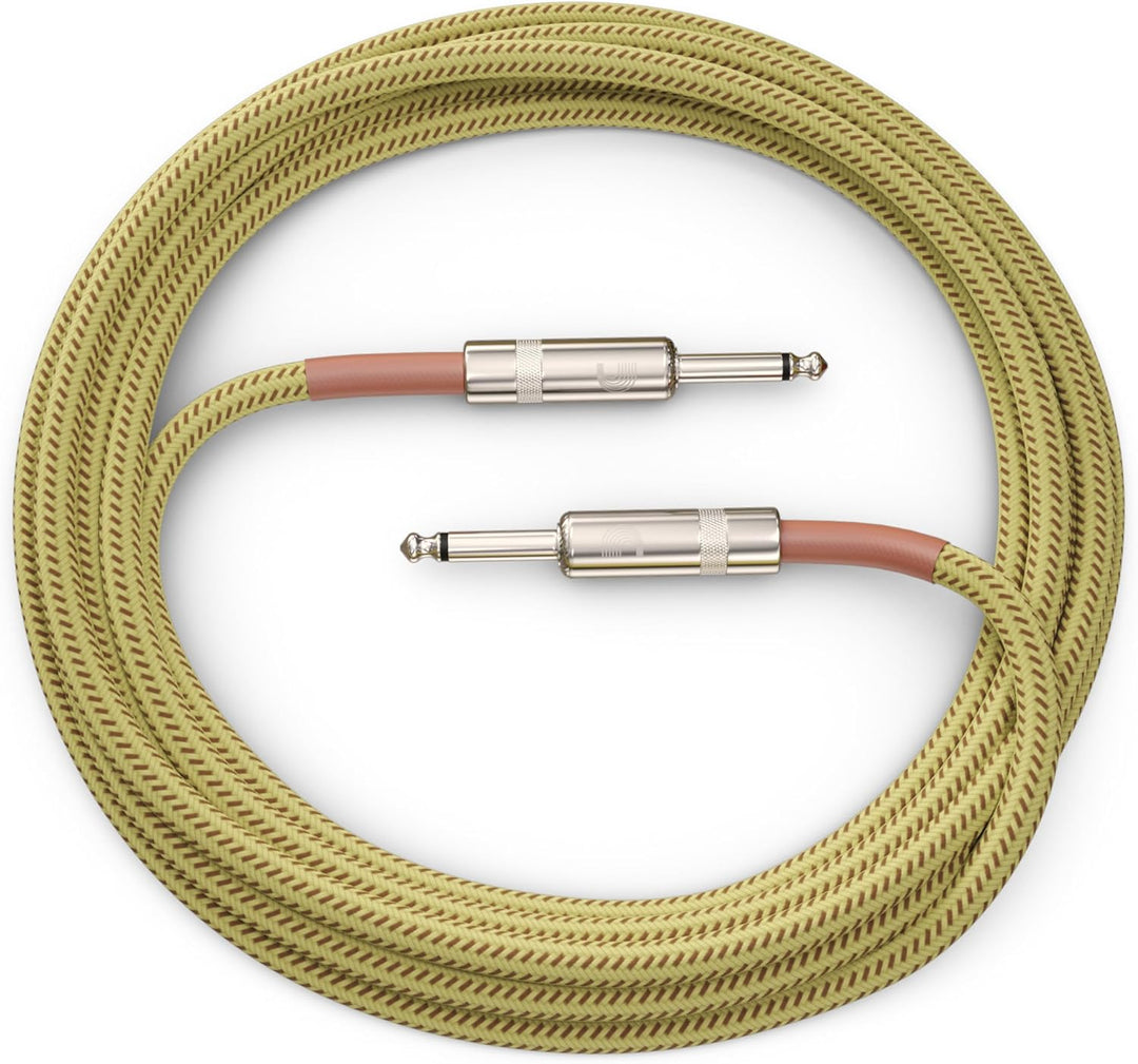 D'Addario Custom Series Instrumentenkabel mit Flechtschirm, Tweed, 6 m
