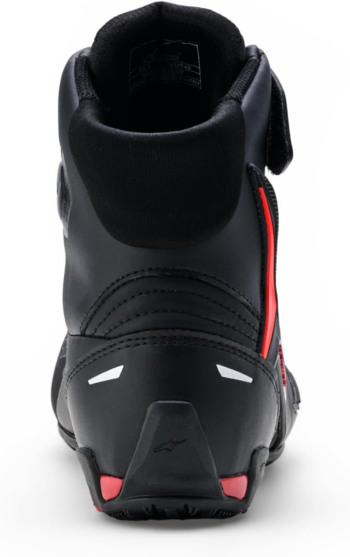 Alpinestars Faster 4 Drystar wasserdichte Motorrad Schuhe, schwarz/rot, 6.5 (38.5) Schwarz Rot 38.5