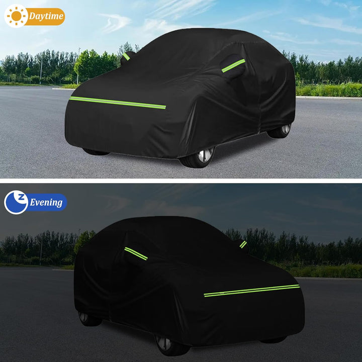 Atmungsaktiv Autoplane Ganzgarage für Smart Fortwo W451 W453 2016-2024, Autoabdeckung Vollgarage Ers