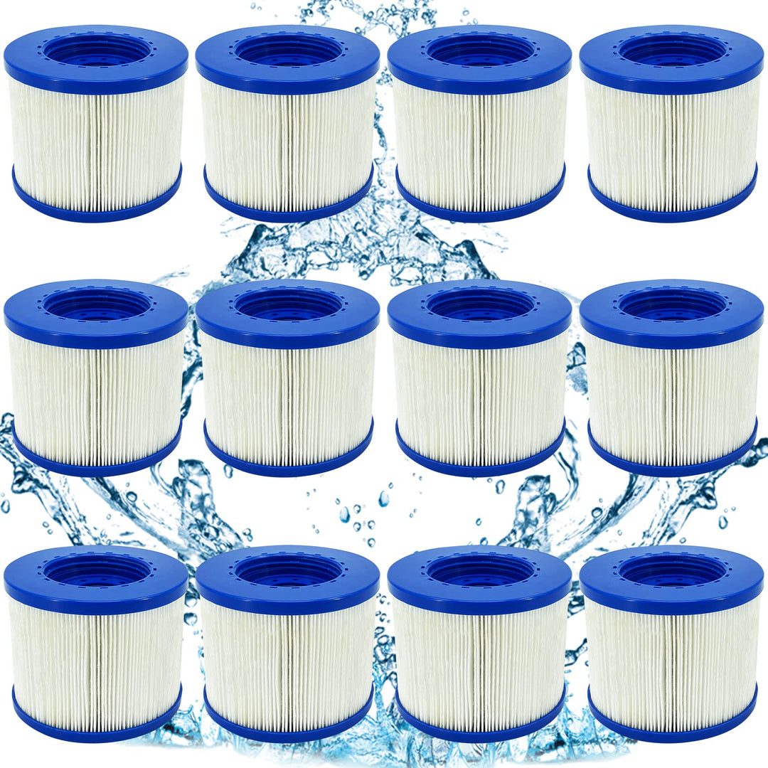 JEFFEL Infinite Spa Filter zum Schrauben, für Spa Ersatz Hot Tub, aufblasbar, ohne Schrauben, 60 mm,