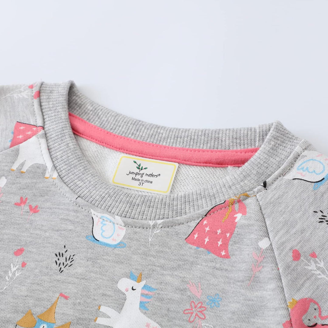 Little Hand Mädchen Sweatshirt für Kinder Baumwolle Top Casual Jumper Kleinkind Langarm Pullover 116