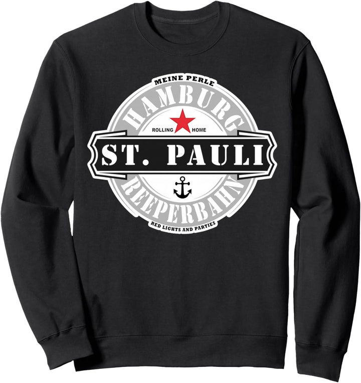 St. Pauli Hamburg Reeperbahn Rotlicht und Kiez Party Outfit Sweatshirt