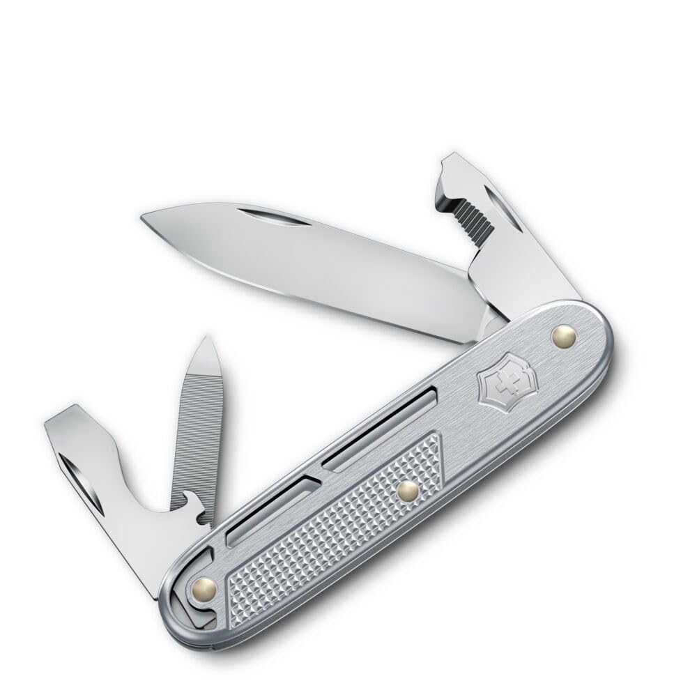 Victorinox Taschenmesser Synergy Alox, Multitool, 9 Funktionen, Inkl. Klinge, Paketöffner, Schrauben