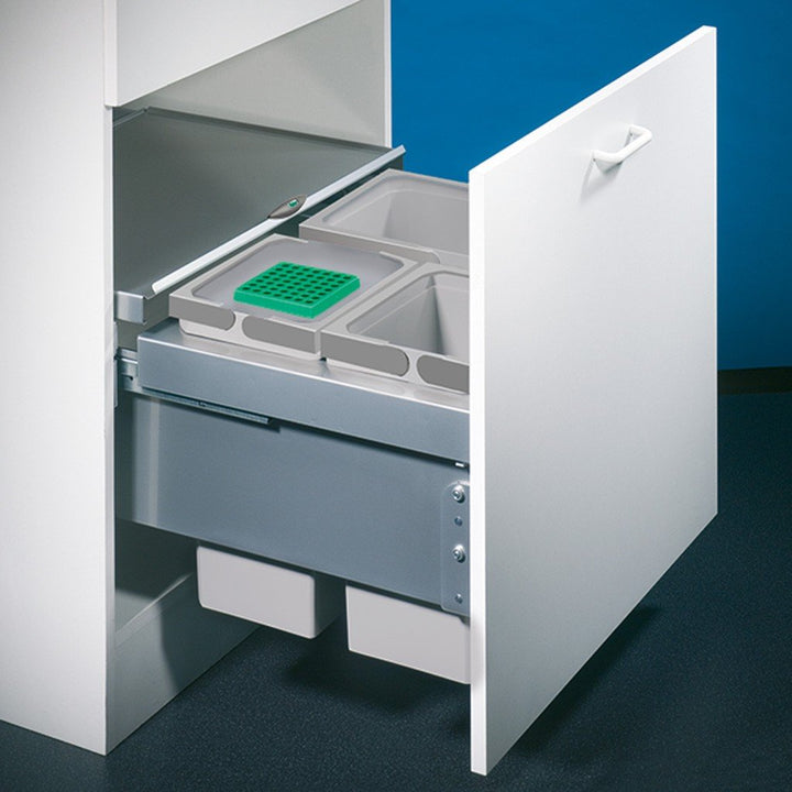 Naber, Cox® Base 1T 600-3. Abfallsammler, m. Biod., hellgrau, Höhe 360 mm