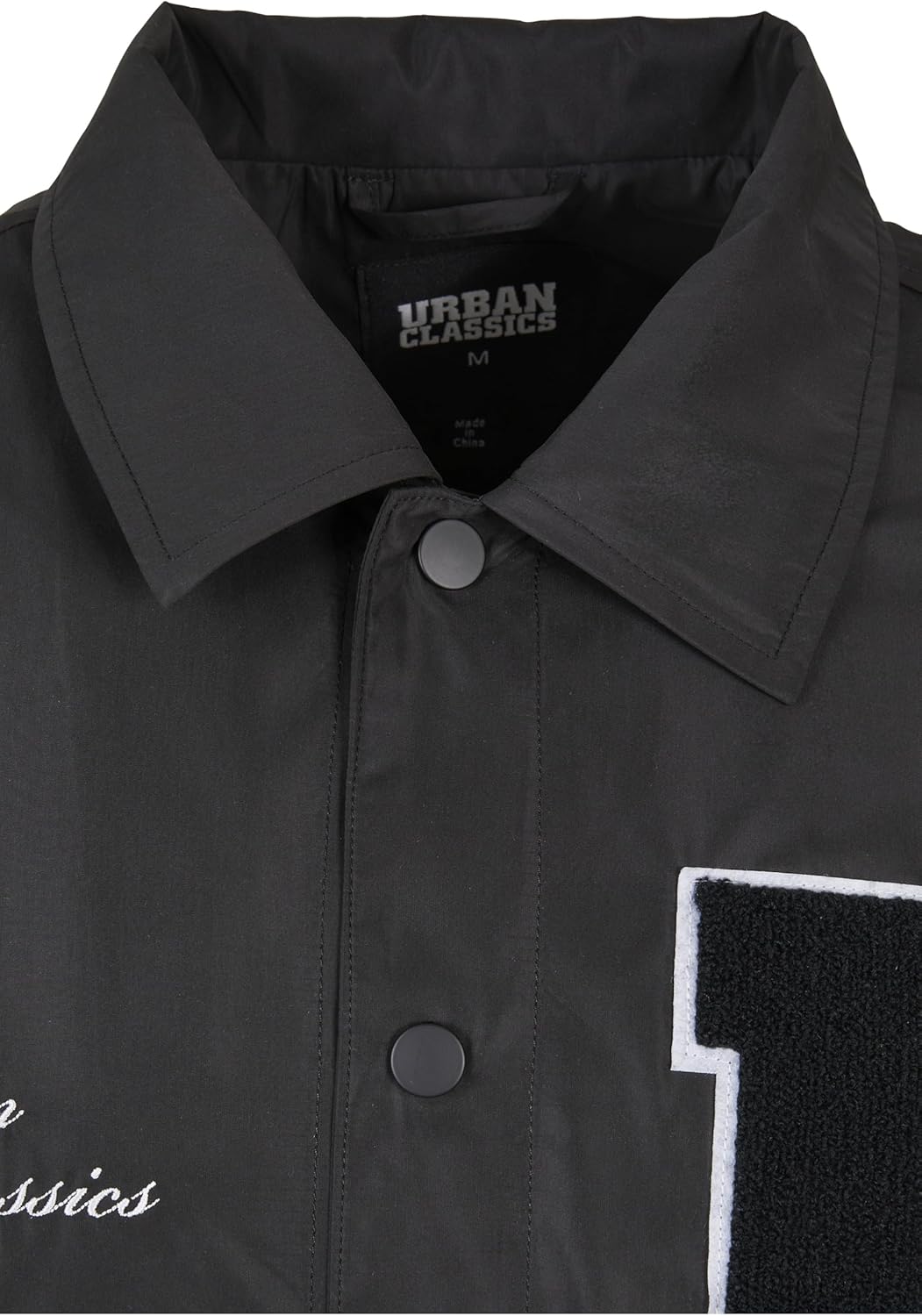 Urban Classics Herren Sports College Jacket L Schwarz, L Schwarz