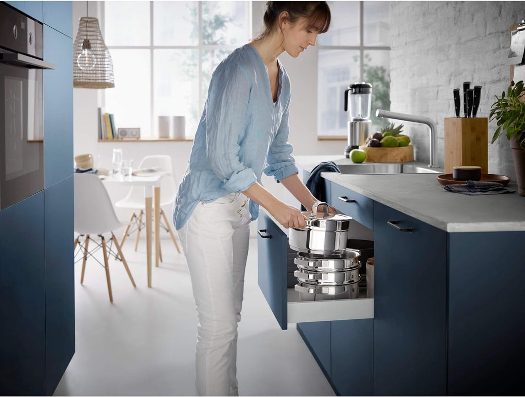 WMF Compact Cuisine Gemüse-/ Kartoffeldämpfer 20 cm, Dampfgarer Einsatz für Topf, Dämpfeinsatz Croma
