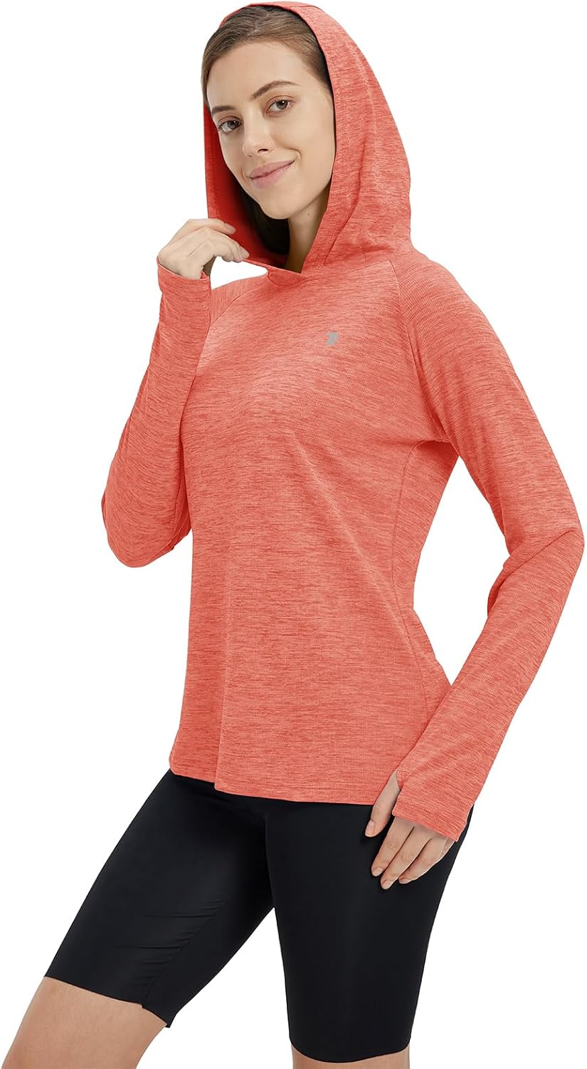 donhobo Damen Sport Shirt Langarm Laufshirt Pullover Sweatshirts Fitness Hoodies Running Yoga Tops m