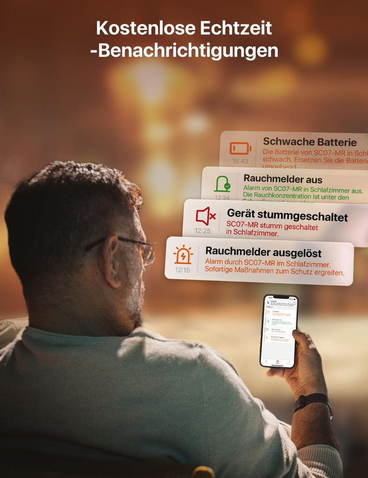 X-Sense WLAN Rauch- und Kohlenmonoxid Melder SC07-MR, Smart Vernetzter CO Melder, mit X-Sense Home S