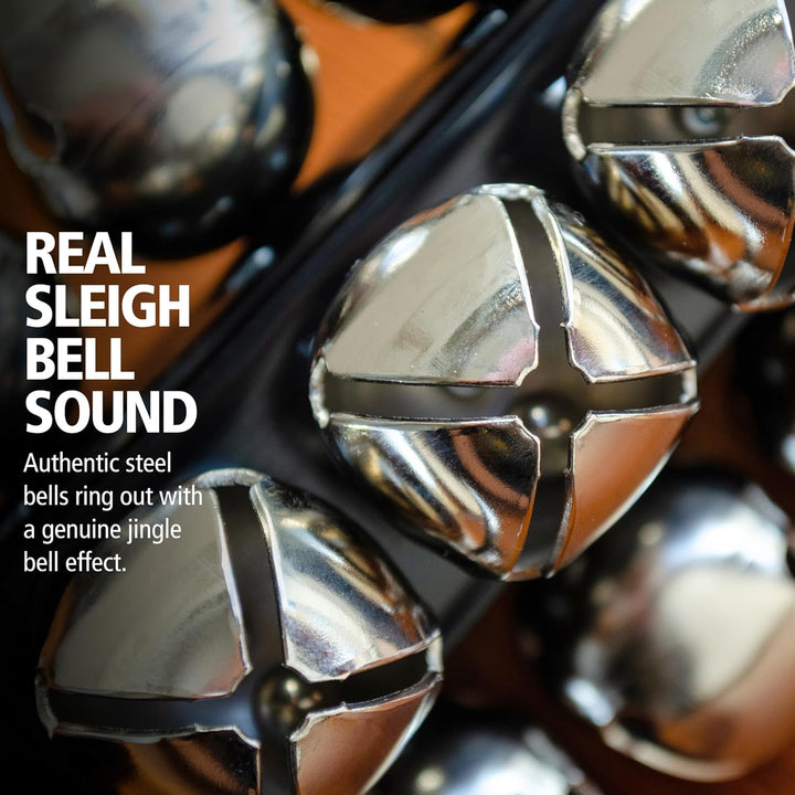 Meinl Percussion SLB25 Sleigh Bells mit 25 Glocken, schwarz