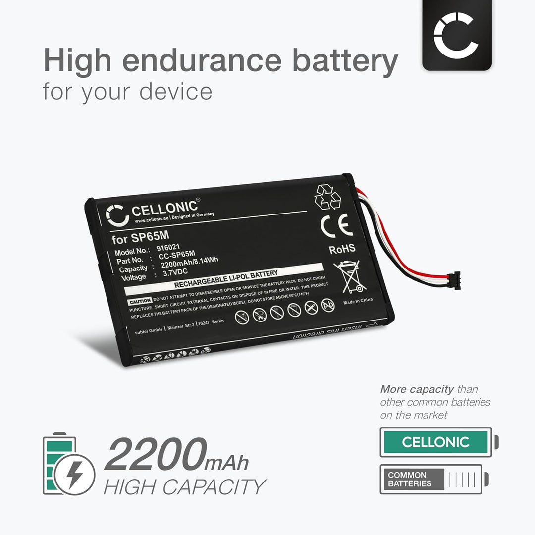 CELLONIC® Ersatz Akku SP65M kompatibel mit Sony PS Vita (PCH-1000 / PCH-1004) / PS Vita (PCH-1100 /