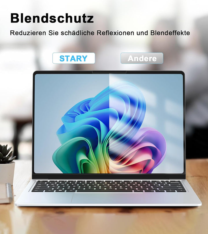 STARY 360° Sichtschutzfolie 13,5 Zoll Microsoft Surface Laptop 1/2/3/4/5, Selbstklebende Blendschutz