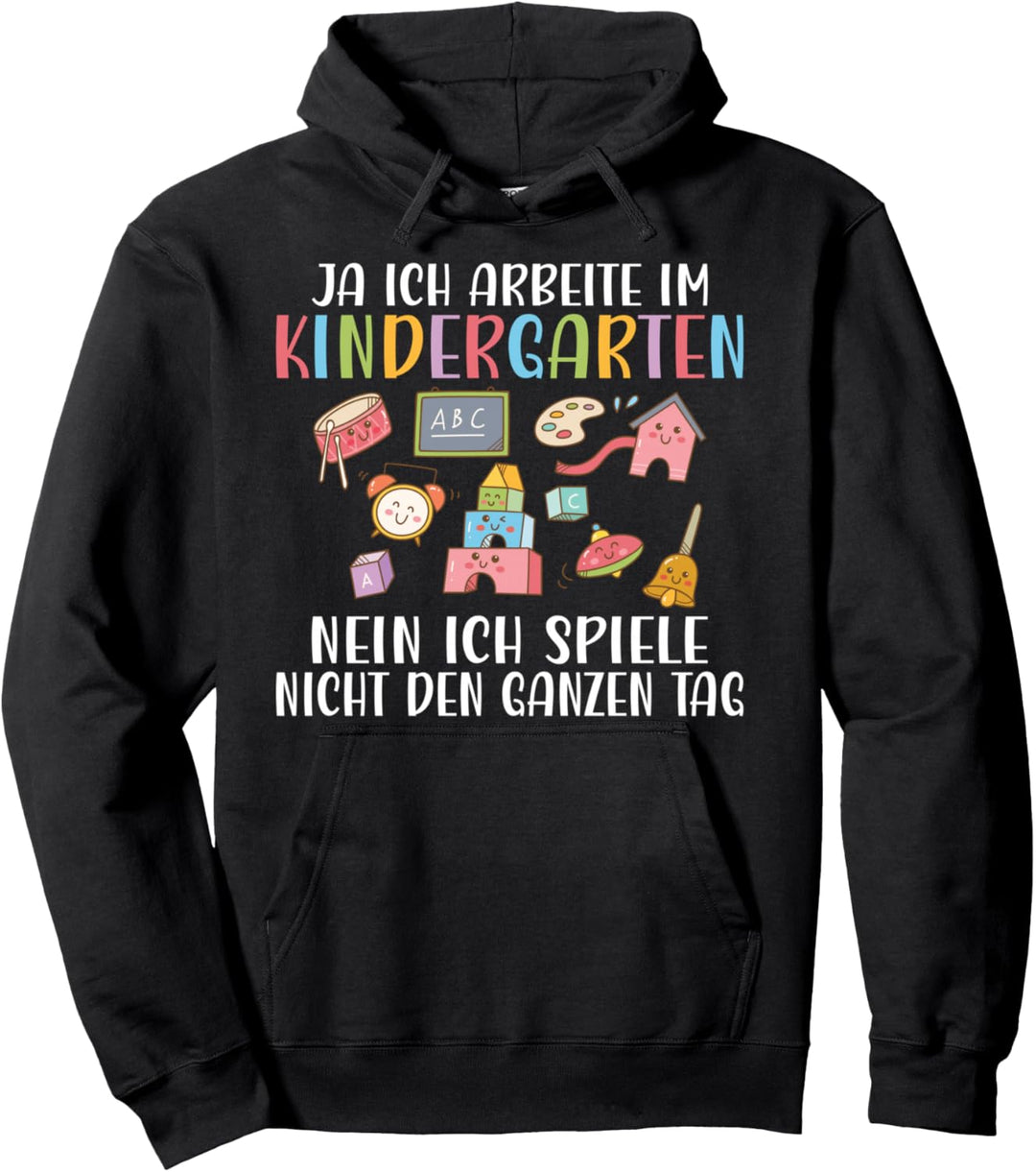 Erzieher Pädagoge Damen Herren Kindergärtner Sprüche Kita Pullover Hoodie
