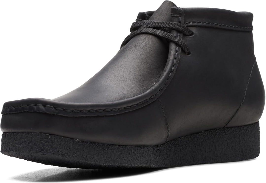 Clarks Herren Shacre Boot Chukka-Stiefel 39 EU Schwarzes Leder, 39 EU Schwarzes Leder