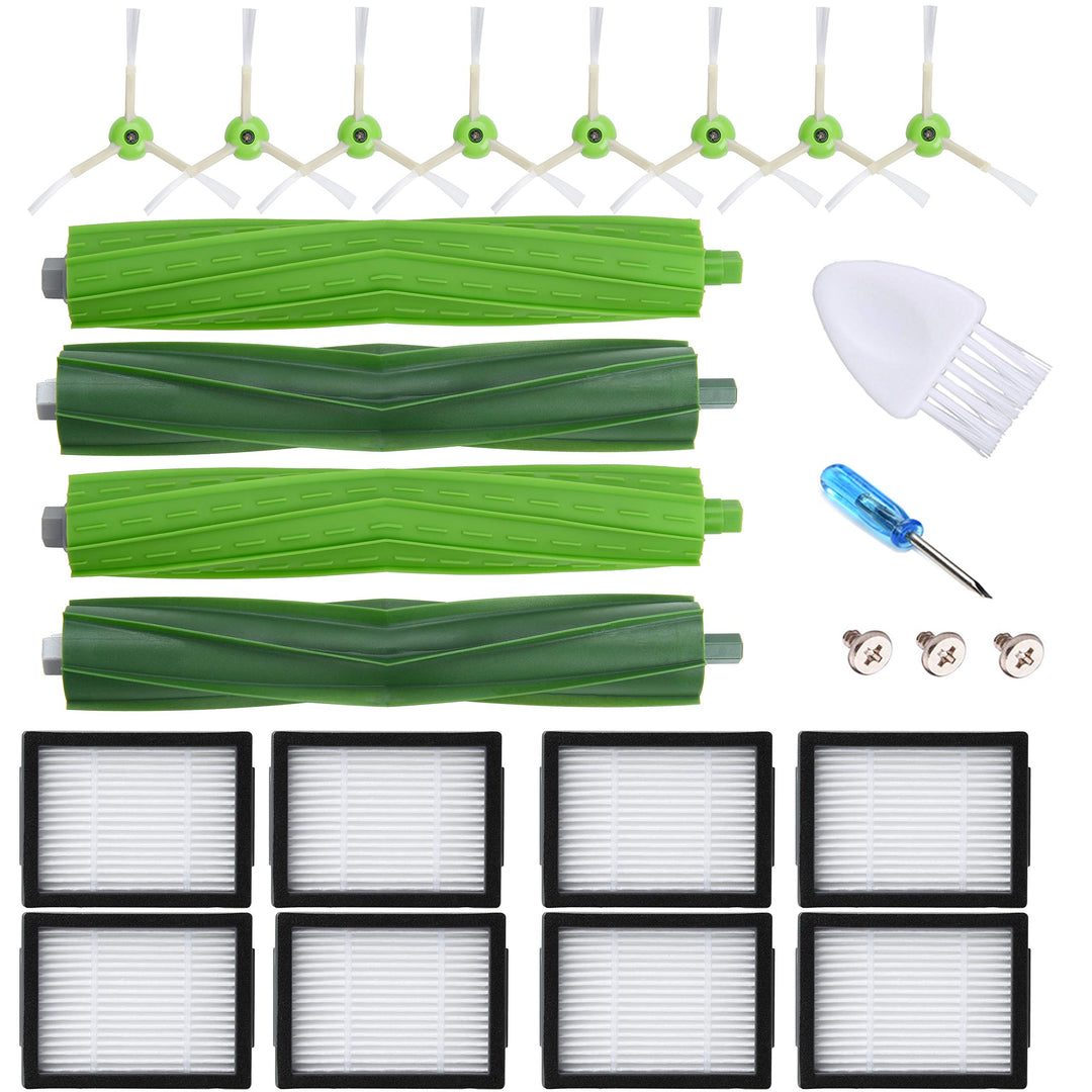 JoyBros Ersatz Zubehör für iRobot Roomba e5 e5154 e6 i3 i3152 i4 i7 i7156 i8 J7 7150 Bürste Filter H