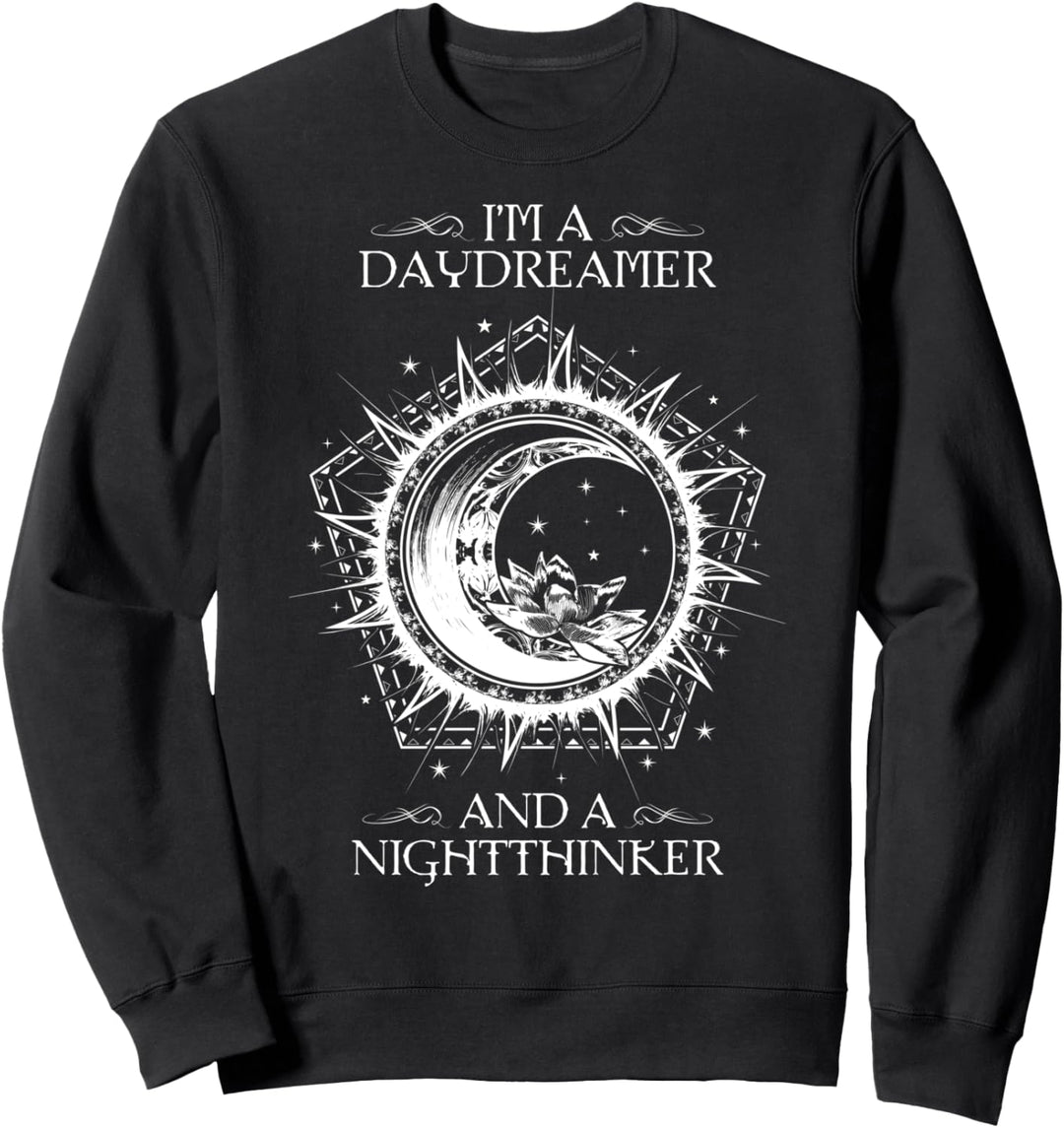 Daydreamer & Nightthinker Moon Okkultes Wissen Wicca Deko Sweatshirt