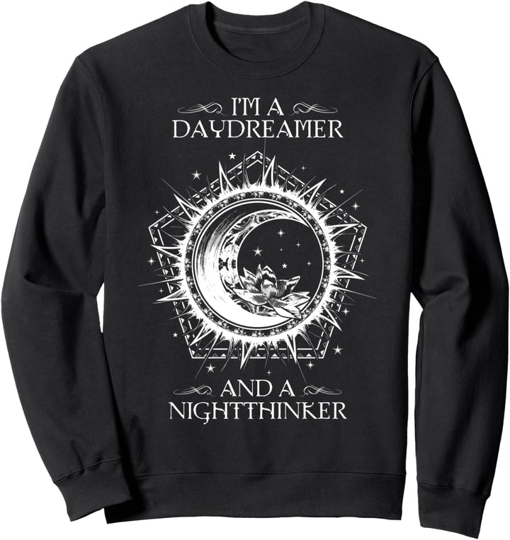 Daydreamer & Nightthinker Moon Okkultes Wissen Wicca Deko Sweatshirt