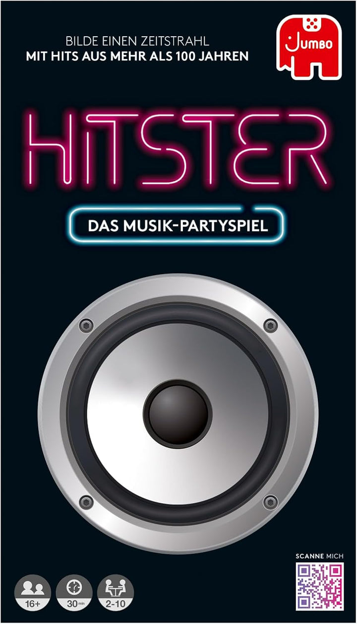 Jumbo Spiele Hitster Original Ein Party- und Kartenspiel für Erwachsene und Familien - 2 bis 10 Spie