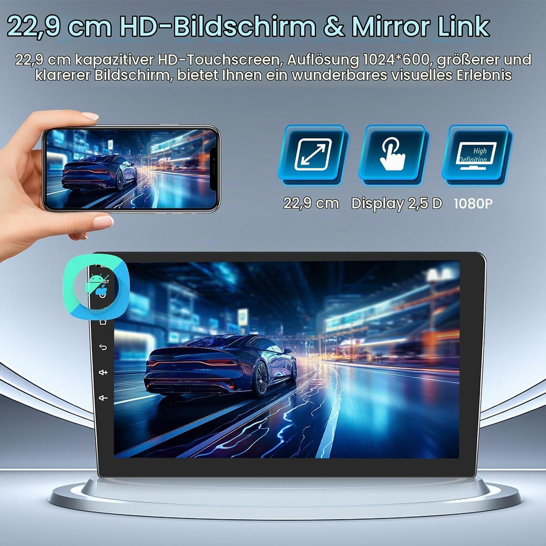 Inefala Android Autoradio für FIAT Ducato/Citroën Jumper/Peugeot Boxer 2010 | Android 15,2G+64G,9 Zo