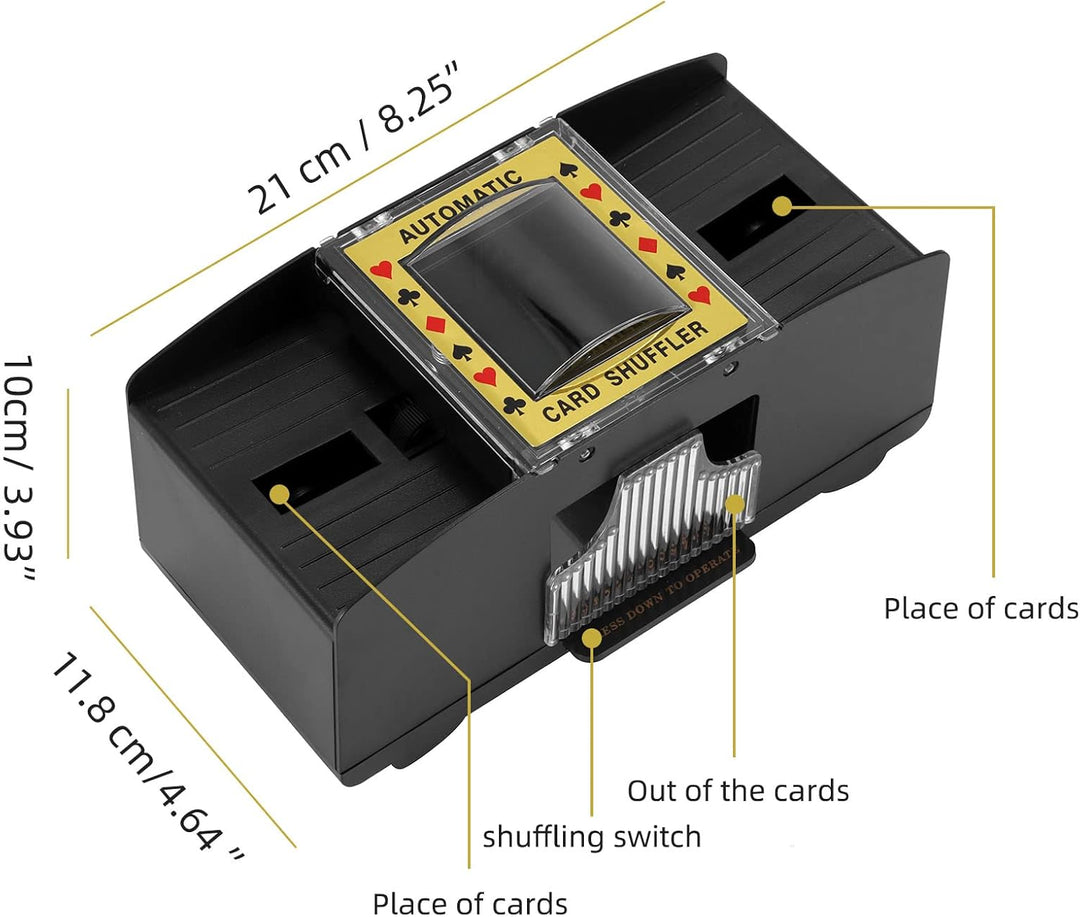 Kartenmischmaschine ,Elektrische Kartenmischmaschine 2 Deck, elektronische Casino-Poker-Kartenmischu