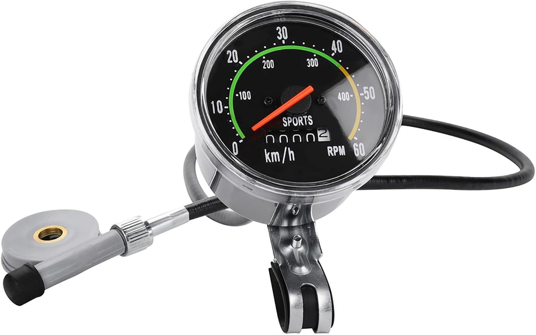 Dioche LCD-Fahrradcomputer Kilometerzähler, mechanischer Fahrradtachometer, geeignet für 26/27,5/28/