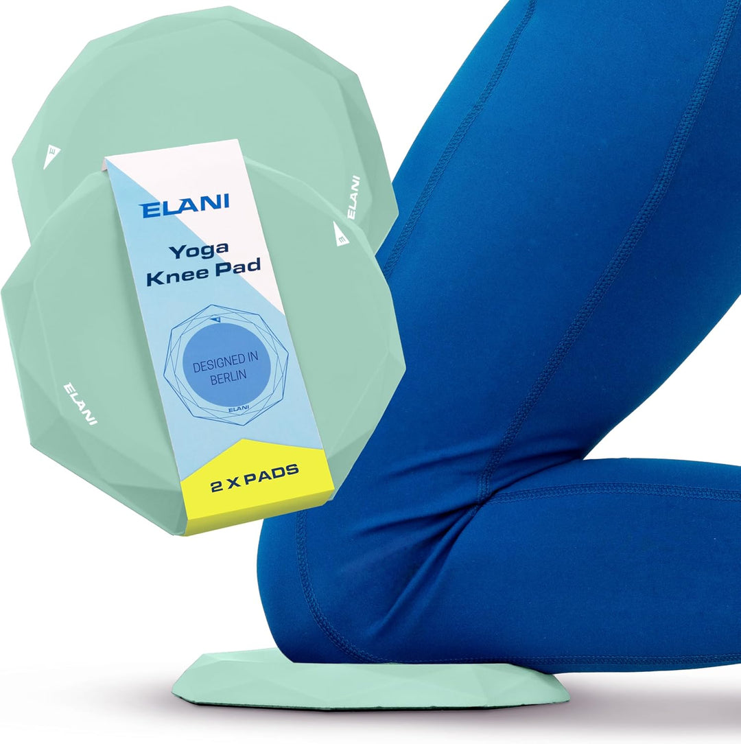 ELANI - Yoga Kniekissen (2er Pack) - Extra dick & bequem mit Anti Rutsch Oberfläche - perfekt für un