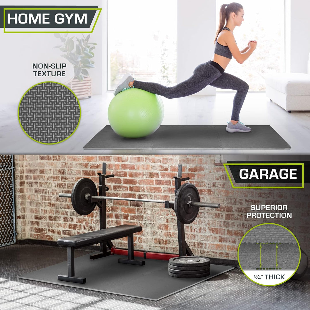 ProsourceFit extra Dicke Puzzle-Übungsmatte, Eva-Schaumstoff, ineinandergreifende Fliesen für schütz