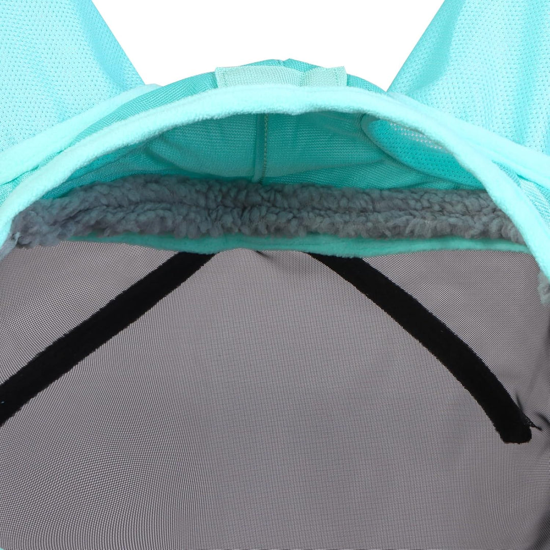 CareMaster Pro Luminous Pferde Fliegenmaske Standard mit Ohren UV-Schutz für Pferde-Sommer Minze (M)