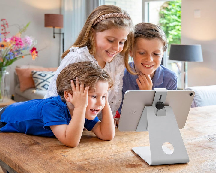 Tabdoq sehr solide Tablet Tischhalterung kombinierbar mit Allen Tablets und iPad's von 8 bis 13 Zoll