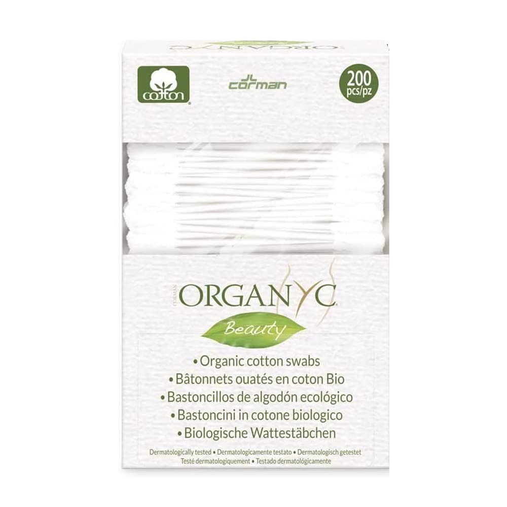 Organ(y)c, Wattestäbchen aus 100% zertifizierter Bio-Baumwolle - biologisch abbaubare Verpackung - 4