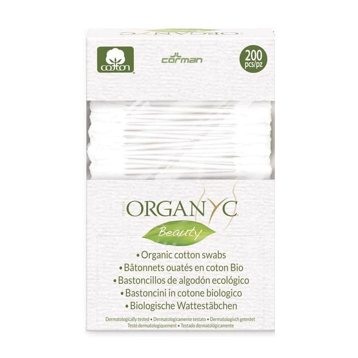 Organ(y)c, Wattestäbchen aus 100% zertifizierter Bio-Baumwolle - biologisch abbaubare Verpackung - 4