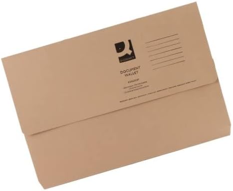 Q-Connect KF26090 Dokumentenmappe recyceltes Kraft-Papier